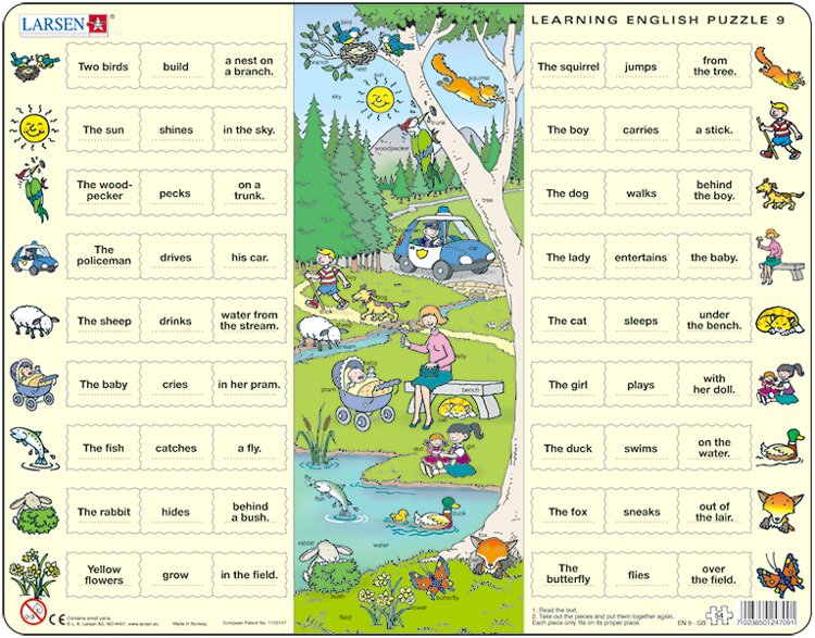 Larsen Nauka angielskiego puzzle lekcja 9