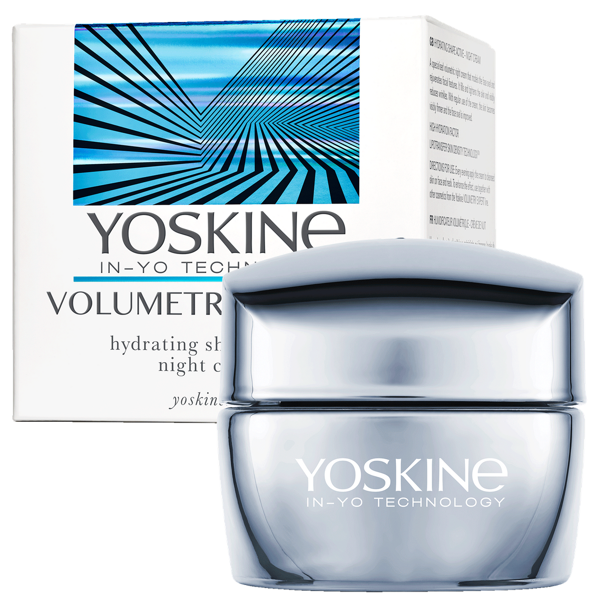 Yoskine Volumetry Expert. Nawilżający aktywator modelujący owal twarzy - krem na noc