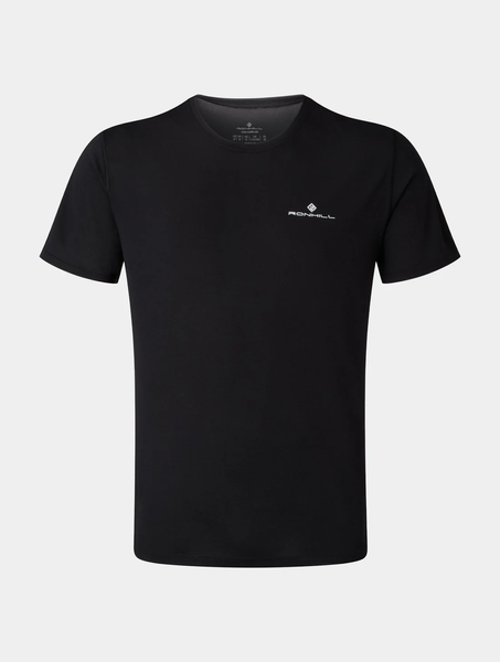 RONHILL Koszulka biegowa męska CORE S/S TEE black/bright white