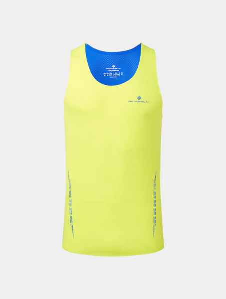RONHILL Koszulka biegowa męska TECH RACE VEST citrus/azurite