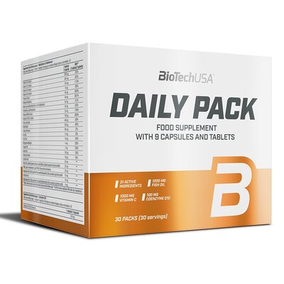 BioTech USA Daily Pack, Suplement diety, 30 saszetek