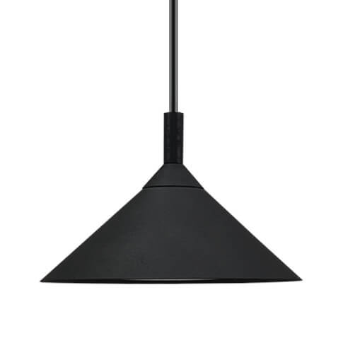 Zwieszana lampa sypialniana no.Ai 5166 Shilo metalowa czarna