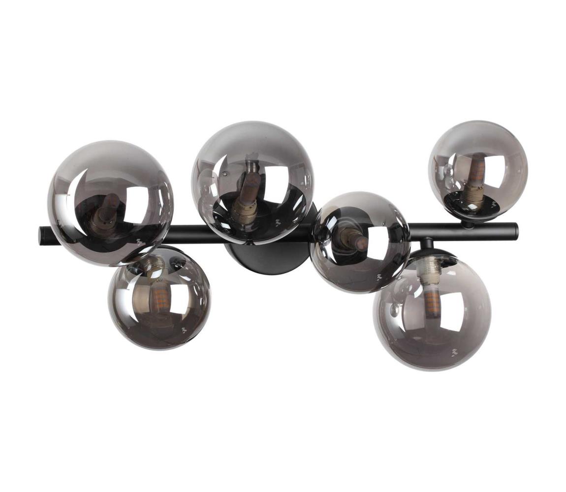 Ideal Lux - LED Żyrandol natynkowy PERLAGE 6xG9/3W/230V czarny