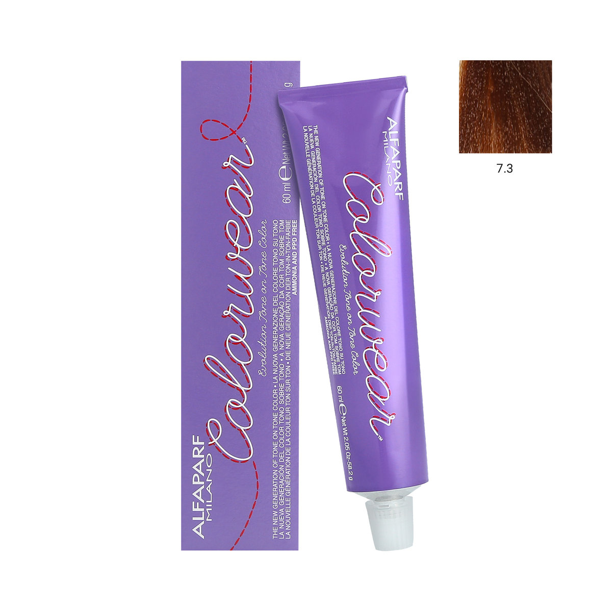 ALFAPARF, COLOR WEAR, Krem koloryzujący bez amoniaku (5,5), 60 ml