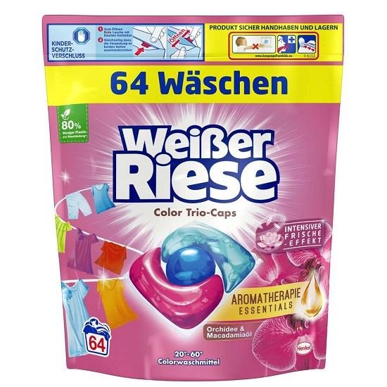 WeiBer Riese kapsułki do prania Color 3w1 Orchidea 64 sztuki