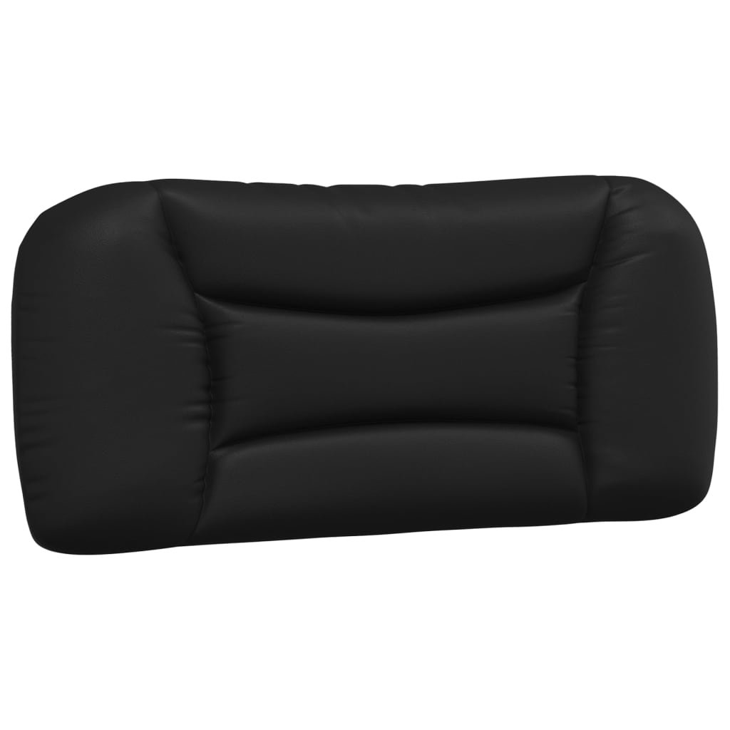 vidaXL Poduszka na wezgłowie, czarna, 90 cm, sztuczna skóra