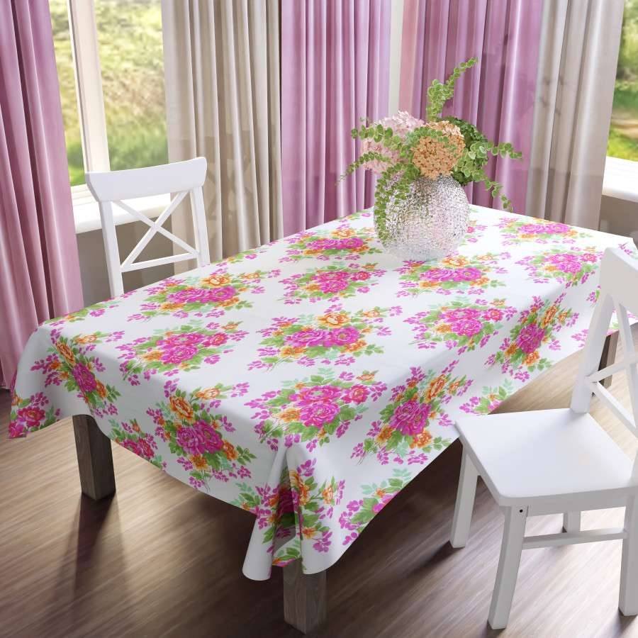 Obrus tkanina tarasowa drukowana Kwiaty IZZY 120x160cm 120 x 160 [cm]