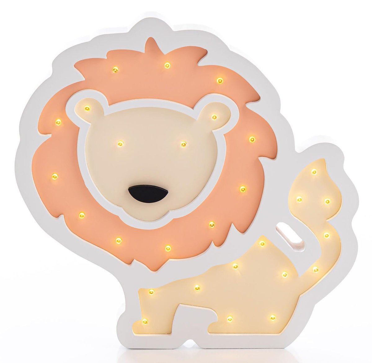 Lampka nocna drewniana dla dziecka Lew | Lampka nocna dla dziecka