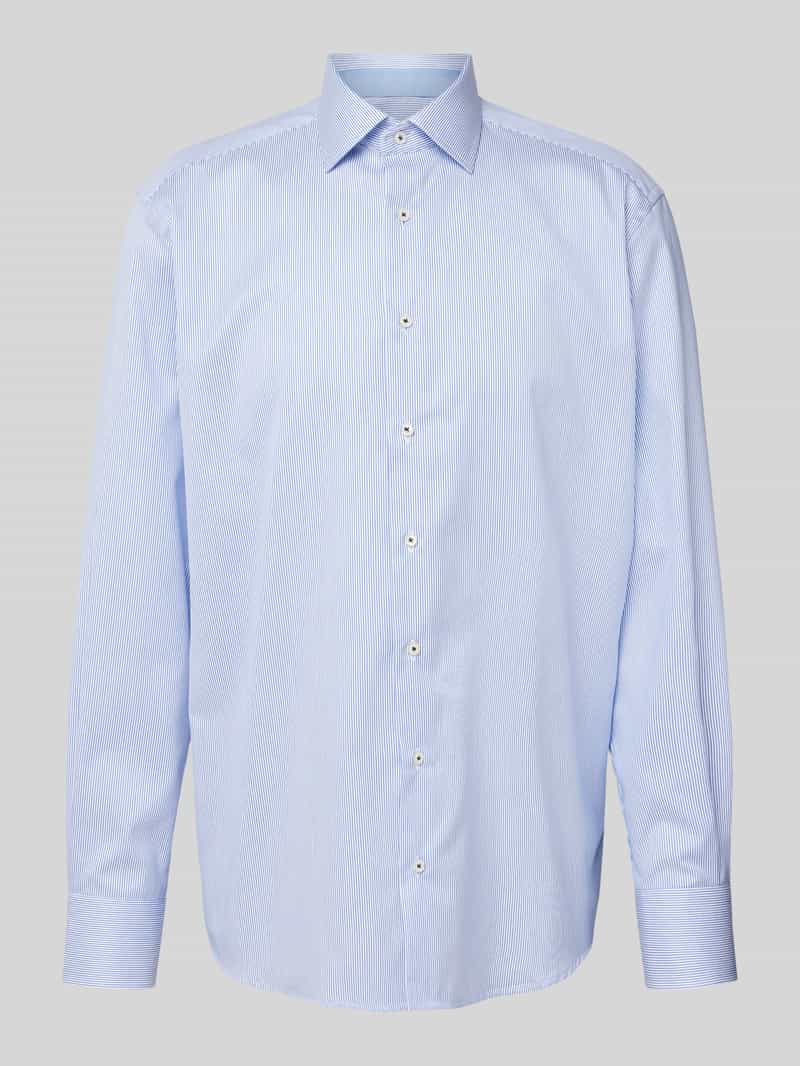 Koszula biznesowa o kroju Comfort Fit z wzorem w paski