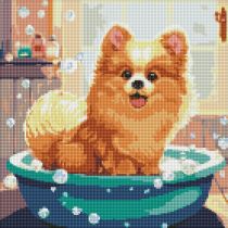 Ideyka Diamentowa mozaika - Little fluffy 40x40cm