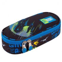 St. Majewski Piórnik saszetka usztywniona z wewnętrzną klapką ST.RIGHT PC-01 Dinozaur