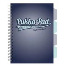 Kołozeszyt Pukka Pad B5 Project Book Navy kratka