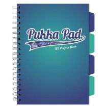Kołozeszyt Pukka Pad B5 Project Book Blue kratka