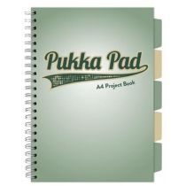 Kołozeszyt Pukka Pad A4 Project Book Sage kratka