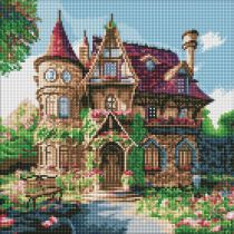 Ideyka Diamentowa mozaika - Przytulny pałacyk 40x40cm