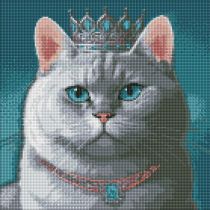 Ideyka Diamentowa mozaika - Dumny król 40x40cm