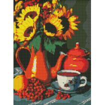 Ideyka Diamentowa mozaika - Podwieczorek w lecie 30x40cm