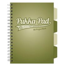 Kołozeszyt Pukka Pad B5 Project Book Olive Green kratka