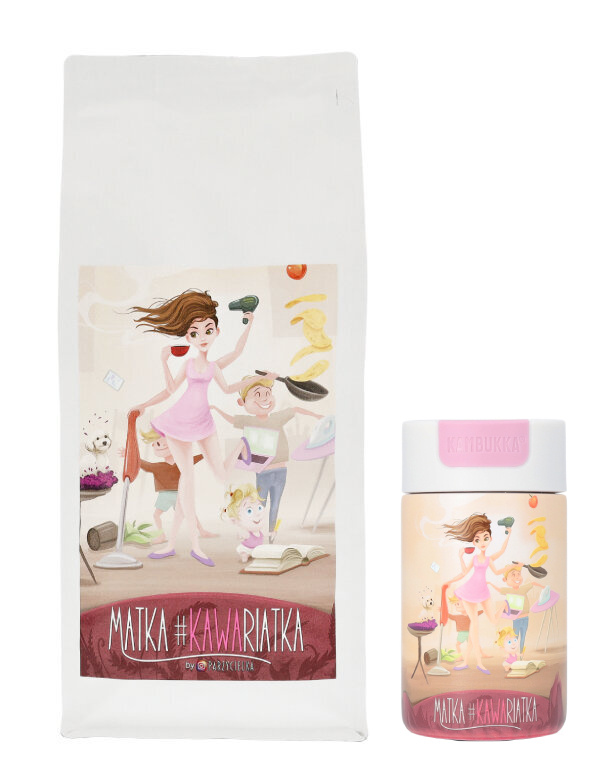 ZESTAW - Kawa ziarnista Kawariatka 1kg + kubek termiczny 330 ml