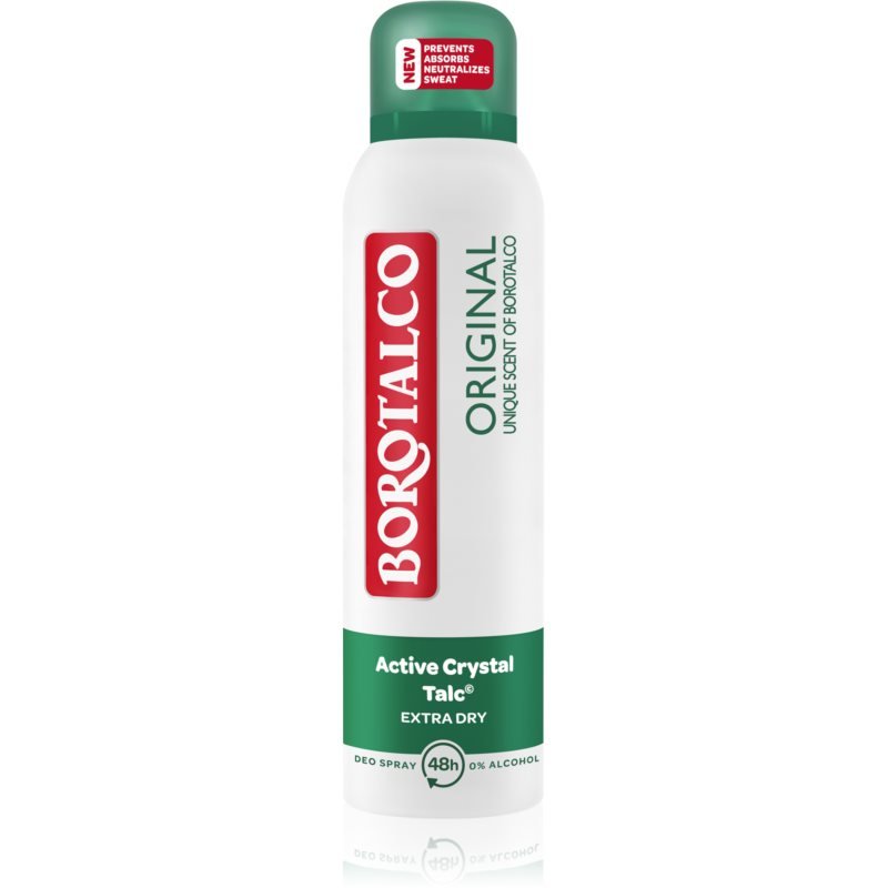 Borotalco Original dezodorant antyperspirant w aerozolu przeciw nadmiernej potliwości 150 ml