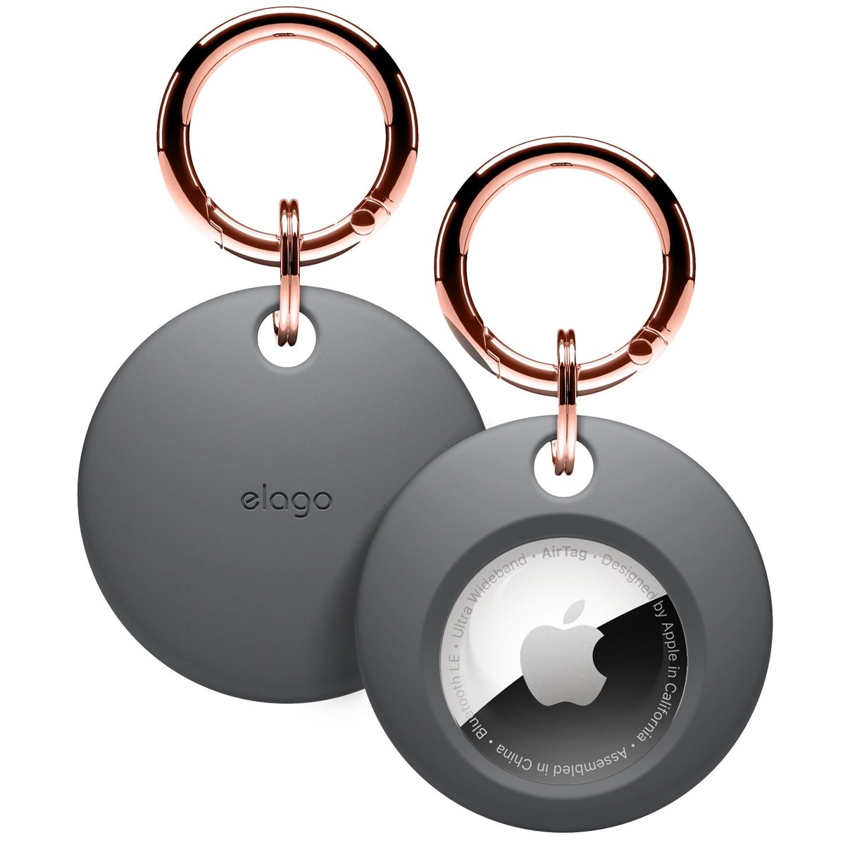 ELAGO Etui Silikonowe do AirTag, Dark Grey