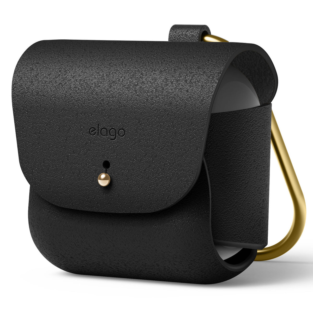 ELAGO Etui Skórzane do AirPods 3, Czarny