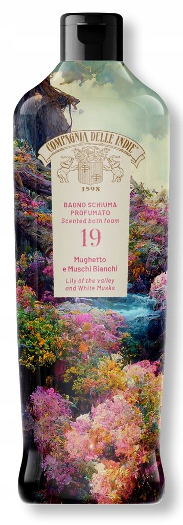 Compagnia Delle Indie 19, Konwalia Białe Piż Perfumowany Płyn do Kąpieli, 500ml