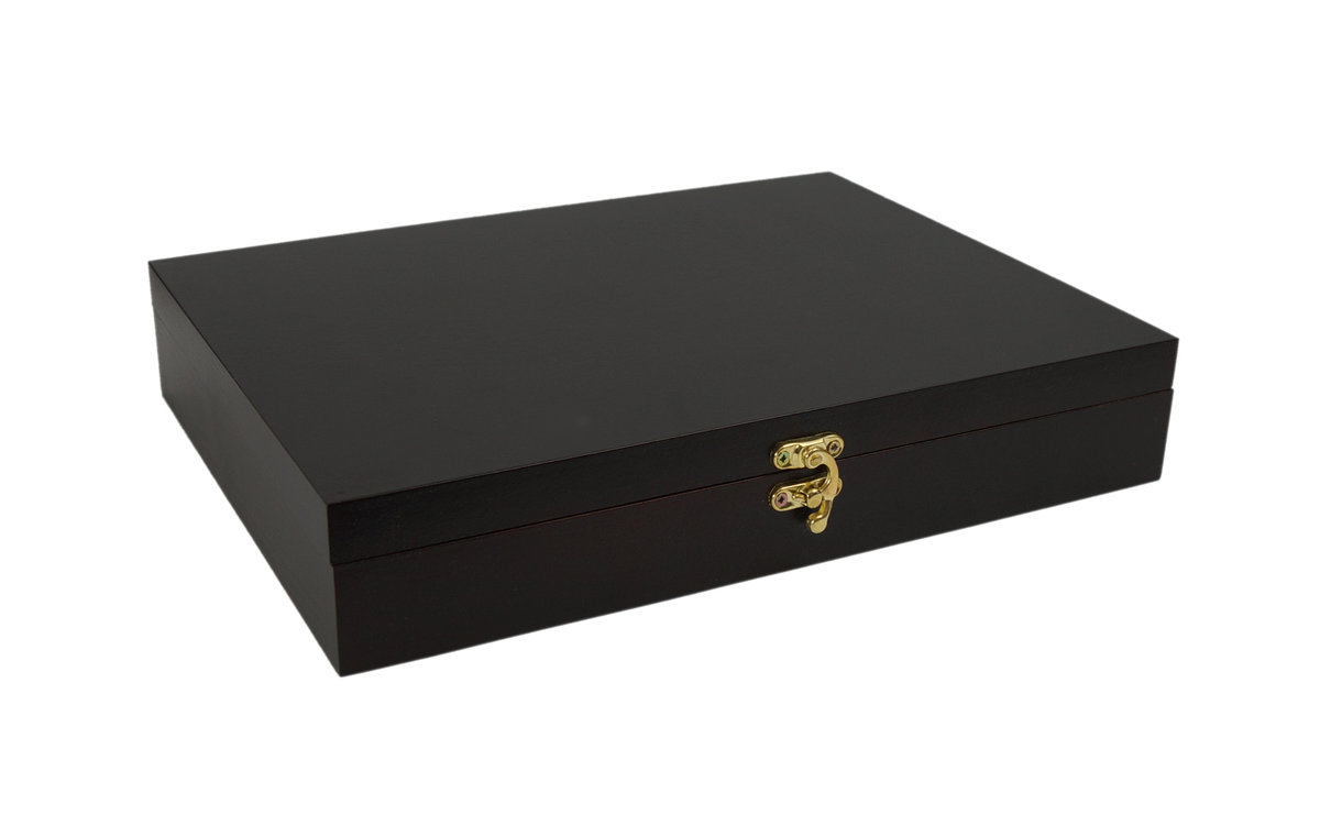 PUDEŁKO DREWNIANE 29x20x7 Z GRAWEREM szkatułka na biżuterię ozdoby wenge