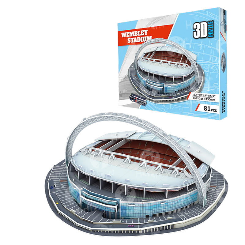 Stadion piłkarski - WEMBLEY - Puzzle 3D 81 elementów