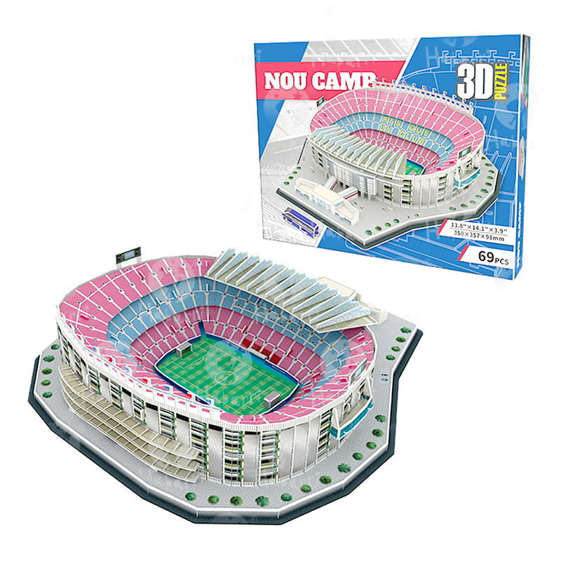 Stadion piłkarski - CAMP NOU - FC Barcelona - Puzzle 3D 69 elementów