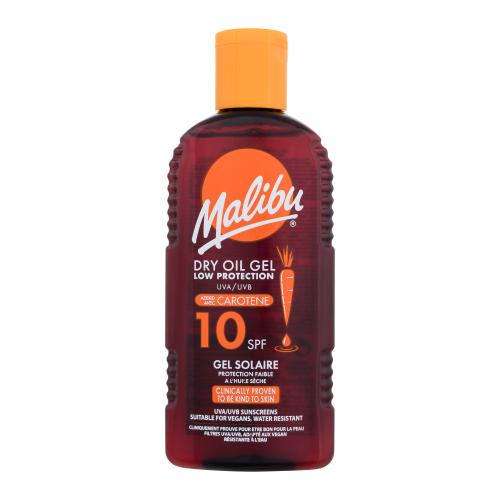 Malibu Dry Oil Gel With Carotene SPF10 preparat do opalania ciała 200 ml unisex