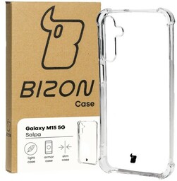 Bizon Elastyczne etui Case Salpa do Galaxy M15 5G, przezroczyste