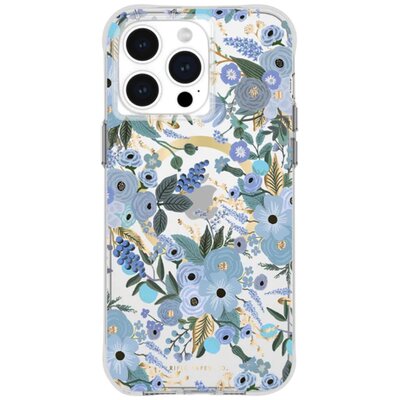 Rifle Paper Clear MagSafe - Etui iPhone 15 Pro Max (Garden Party Blue)
