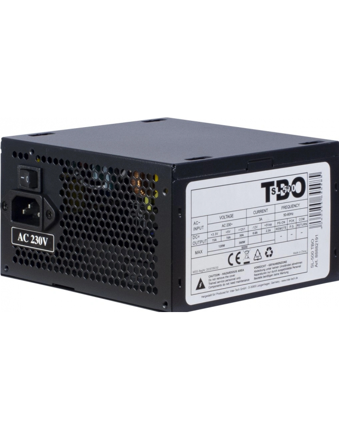 Inter-Tech Zasilacz do komputera PC SL-500 TBO, 500 W SL500TBO 88882191