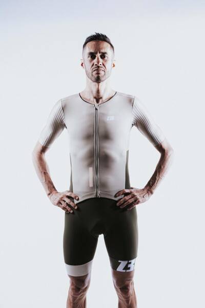 ZEROD Strój triathlonowy RACER TT SUIT cedar green