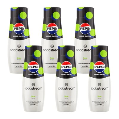Syrop SODASTREAM Pepsi Max Limonka 6 x 440 ml | Bezpłatny transport