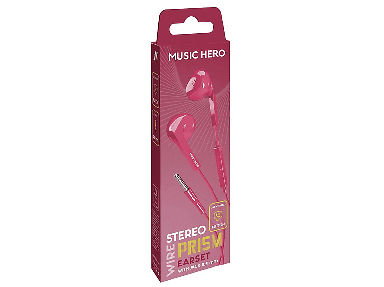 SBS Prism Stereo Jack 3.5 różowe