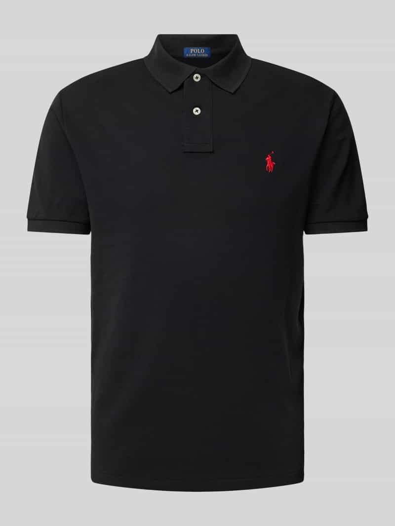 Koszulka polo o kroju slim fit z wyhaftowanym logo