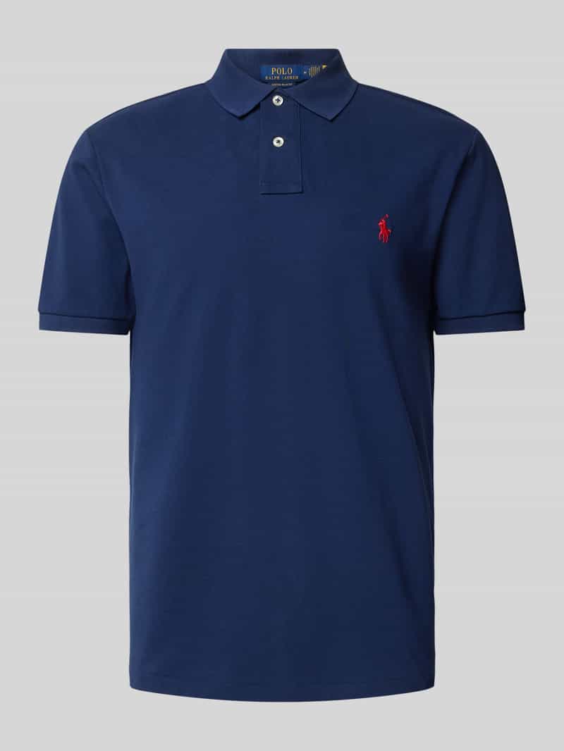 Koszulka polo o kroju slim fit z wyhaftowanym logo