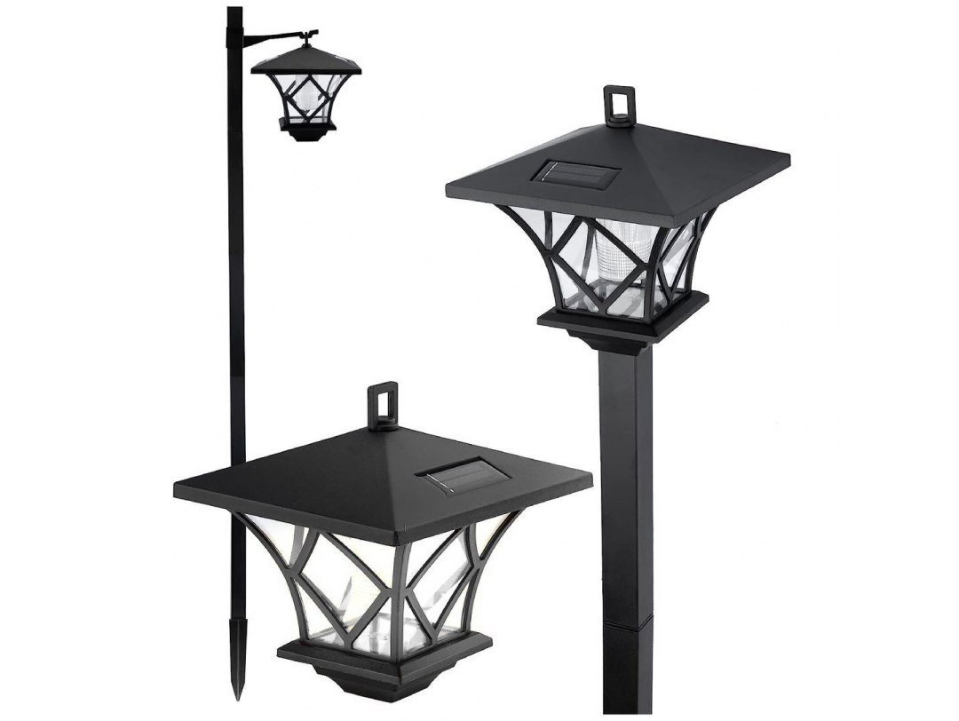 Lampa Solarna Ogrodowa Latarnia Wysoka 1,5M Słupek
