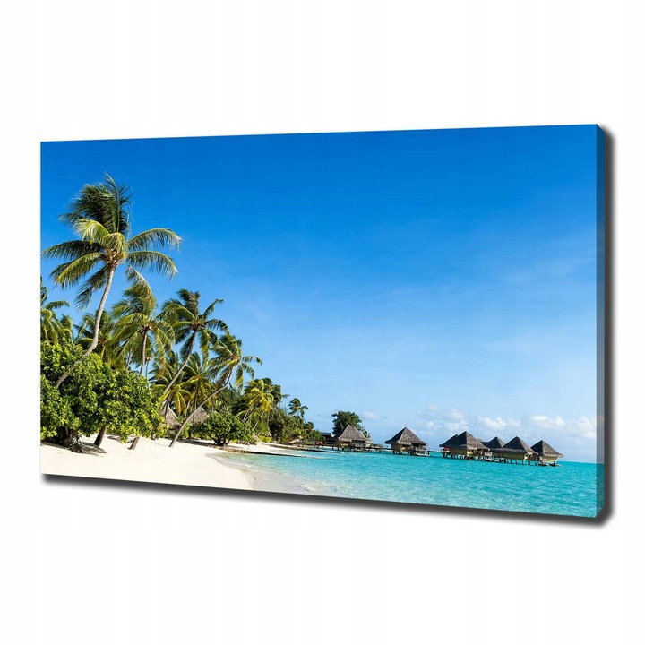 Nowoczesny Foto Obraz Na Płótnie Canvas Plaża Na Karaibach 100x70 cm