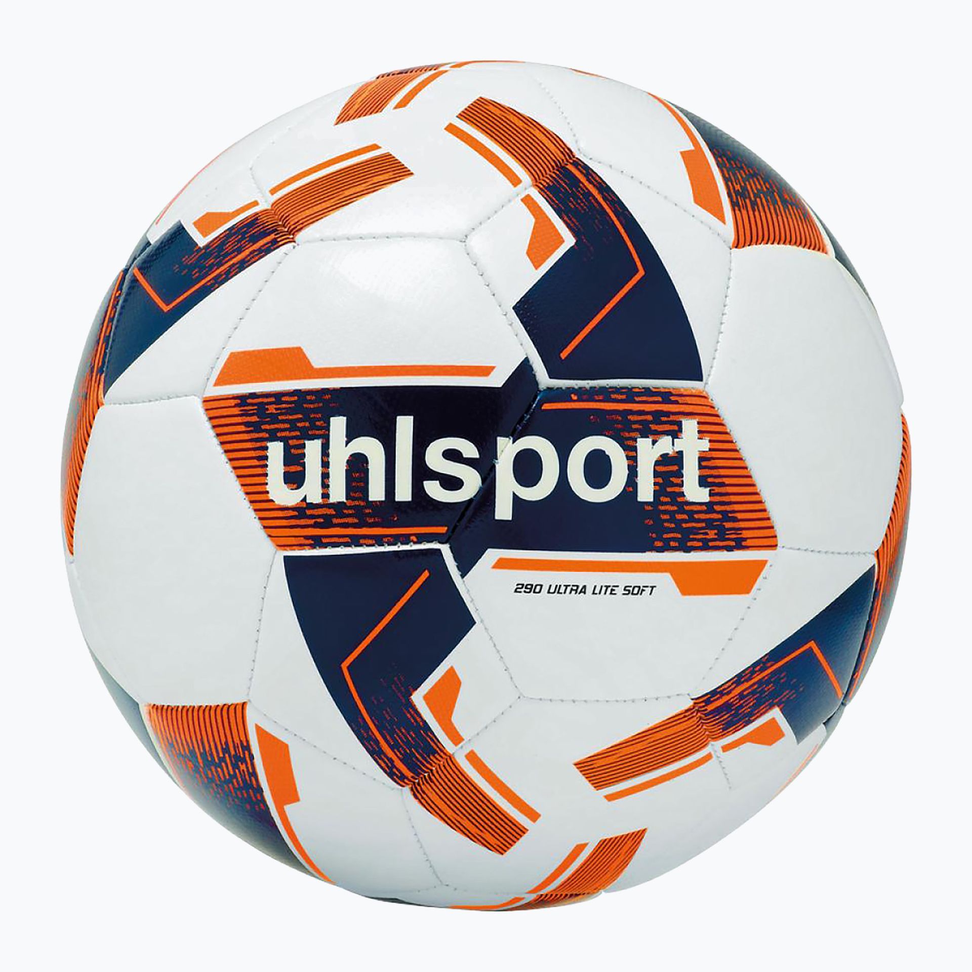 Piłka do piłki nożnej uhlsport Lite Soft 290 white/navy/fluo orange rozmiar 3
