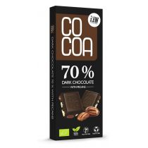 Cocoa Czekolada ciemna 70% z orzechami pekan 40 g Bio