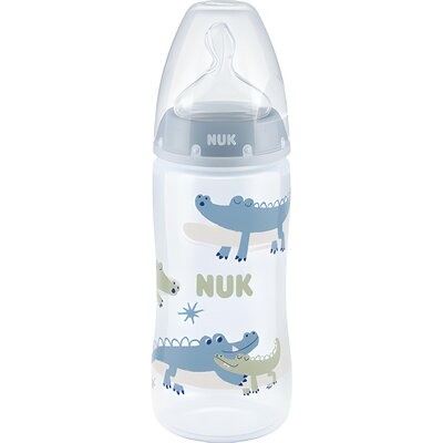 Nuk Butelka First Choice+ (PP) silikonowy smoczek rozm. M 0-6 mies. z kontrolą temperatury 300 ml