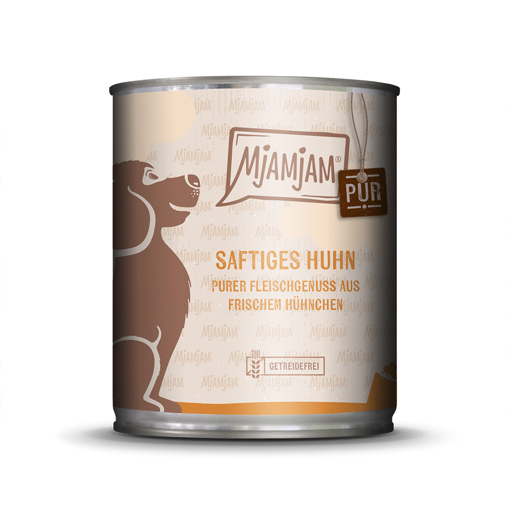 Korzystny pakiet MjAMjAM purer Fleischgenuss, 12 x 800 g - Soczysty kurczak