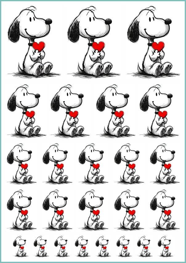 Tatuaże tymczasowe, zmywalne, pies trzymający serce,  format arkusz A4