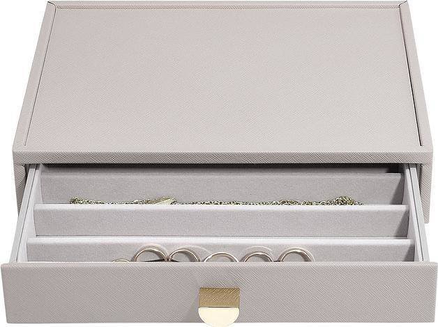 Szkatułka na naszyjniki Stackers classic taupe z szufladą