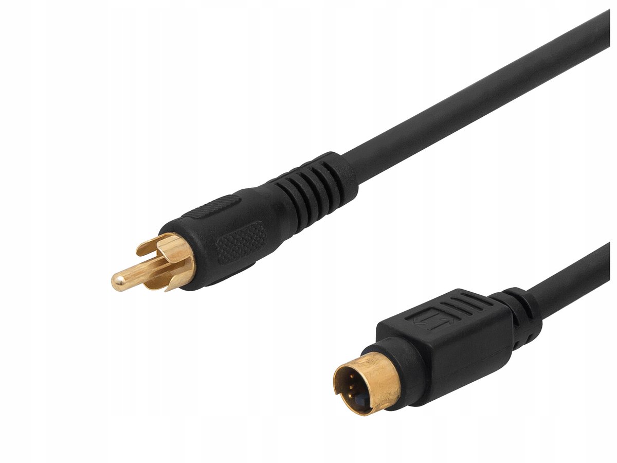 Kabel Przewód wtyk RCA cinch SVHS s-video 5m