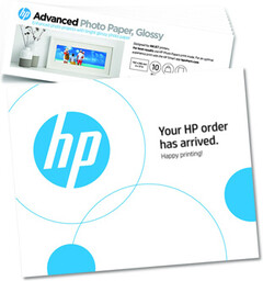 HP Advanced Photo Paper, 49V51A, foto papír, lesklý, bílý, 10,1x30,5cm, 4x12