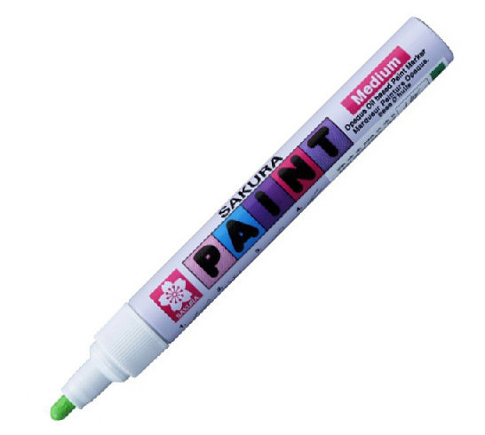Marker olejowy, Sakura Paint Marker Oil Medium, 27 Yellow Green
